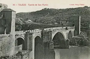 Hill Side Prints: Toledo, Spain - Bridge of San Martin
