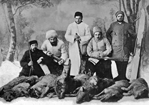 Tolstoy Collection: Tolstoys Sons Hunting