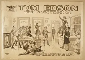 Chas Prints: Tom Edson, The electrician Chas. E. Blaneys American comedy