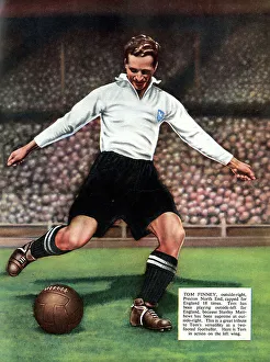 Matthews Prints: Tom Finney, Preston North End and England footballer