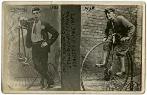 Images Dated 14th September 2017: Tom Hughes with his penny farthing