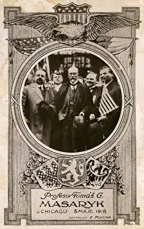 Tomas G. Masaryk - Czech President in Chicago, USA