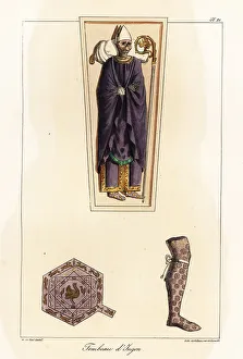 Garter Prints: Tomb of Abbot Ingon, Abbey of Saint-Germain-des-Prés