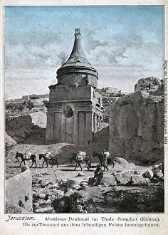 Mules Prints: Tomb of Absalom, Jerusalem, Israel - Kidron Valley