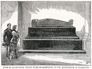 Buried Prints: Tomb of Alexander, 10th Duke of Hamilton. Date: 1882