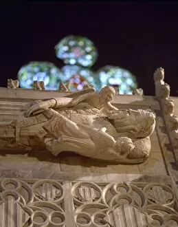 Tomb of Alfonso II of Aragon called the Chaste