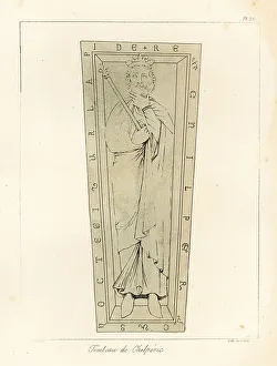 Bossange Prints: Tomb of Childeric I, Frankish leader, Merovingian dynasty