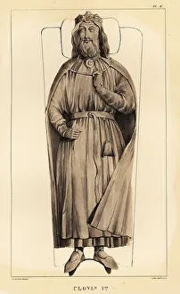 Bossange Prints: Tomb of Clovis I (c.466-511), first king of the Franks
