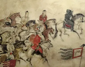 Xian Prints: Tomb of the Crown Prince Zhanghuai. 711. CHINA
