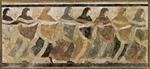 Fresco Prints: The Tomb of the Dancing Women. 1st half 4th BC