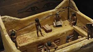 Tomb equipment of Gemniemh at Saqqara, c. 1990 B. C Granary
