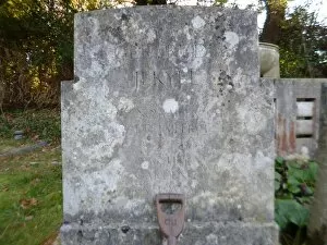 The Tomb of Gertrude Jekyll by Lutyens with her fork