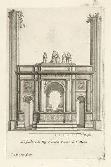 Mausoleum Prints: The tomb of King Francis I at the Basilica St. Denis