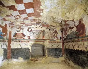 Tomb of the Lioness. Etruscan art