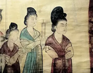Chineses Prints: Tomb of Princess Yongtai. 706. CHINA. Xian. Tumb