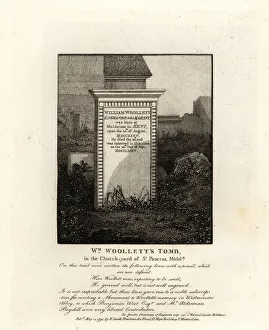 Antiquities Gallery: Tomb of royal engraver William Woollett, died 1735