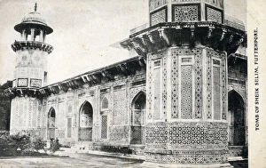 Images Dated 11th September 2020: Tomb of Sheikh Salim Chisti, Fatehpur, Uttar Pradesh, India