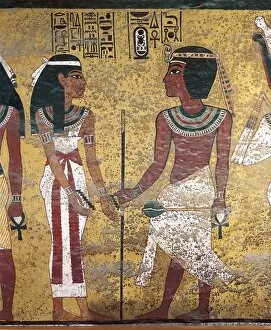 Africans Collection: Tomb of Tutankhamun Egyptian painting