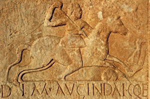 Images Dated 6th January 2014: Tombstone. Nablus, Palestine. Roman art. 2nd-3rd century AD