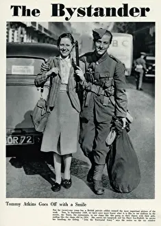 Goodbye Prints: Tommy Atkins goes off with a smile 1939