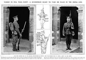 Images Dated 12th March 2012: Tommy Guardsman in full war-paint 1914