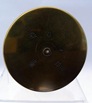 Images Dated 28th January 2012: Tommys peaked cap made from German shell case, WW1