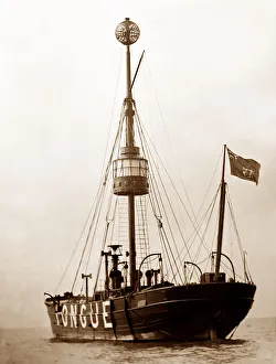 Lightship Prints: Tongue Lightship, Thames Estuary