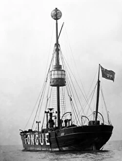 Tongue Collection: The Tongue Lightship, Thames Estuary, early 1900s