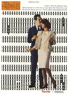 Undressing Gallery: Tonik fabric advertisement, 1962