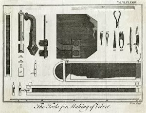1730 Collection: TOOLS FOR MAKING VELVET