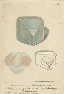 1757 1822 Prints: Topaz crystal from Aberdeenshire