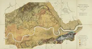 Populated Prints: Topographical [and Geological] Map of London; (Mylne, 1851)