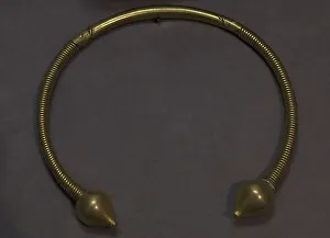 Goldsmith Prints: Torc of Orbellido. Gold. 1st century AD. Vimianzo, Spain