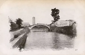 Torcello, Venice, canal and Cathedral of Santa Maria Assunta