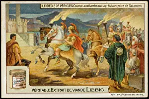 Ceremonial Prints: Torch Ride / Greece / Liebig
