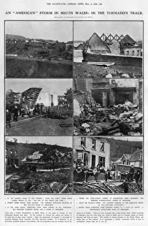 Images Dated 7th September 2016: A tornado in South Wales, 1913