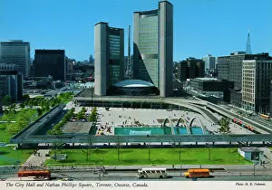 Phillips Prints: Toronto, Canada - The City Hall and Nathan Phillips Square