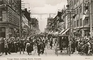 Cyclists Prints: Toronto, Canada - Yonge Street