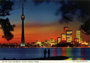 Toronto Prints: Toronto, Ontario, Canada - The CN Tower and Skyline