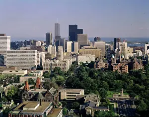 Toronto Prints: Toronto, Ontario, Canada - Looking south towards Lake Ontari