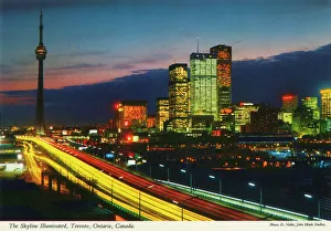 Toronto, Ontario, Canada - The Skyline Illuminated