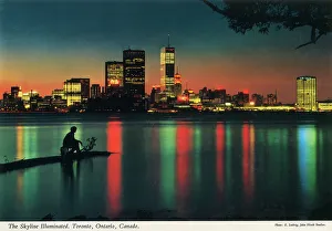 Toronto, Ontario, Canada - The Skyline Illuminated