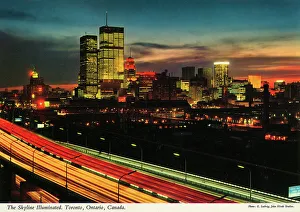 Toronto, Ontario, Canada - The Skyline Iluminated