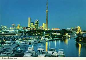 Toronto Prints: Toronto, Ontario, Canada - The Skyline at night
