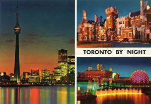 Toronto Prints: Toronto, Ontario, Canada - Toronto by night