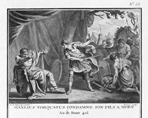 Titus Collection: Torquatus condemns his own son to death