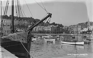 Torquay Prints: Torquay Harbor Scene