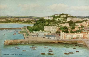 Vane Prints: Torquay, South Devon, viewed from Vane Hill