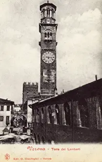 Torre Prints: Torre dei Lamberti, Verona, Italy