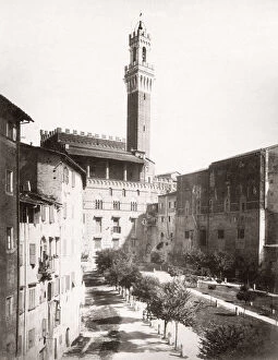 Siena Collection: Torre del Mangia, Siena, Italy, 1880 s